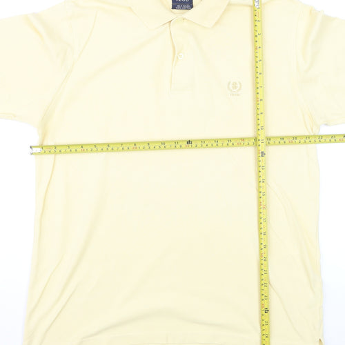 IZOD Men's Beige Cotton Polo Shirt Size M Classic Fit