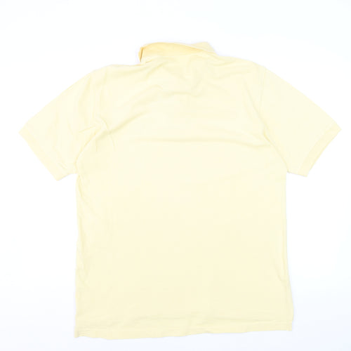 IZOD Men's Beige Cotton Polo Shirt Size M Classic Fit