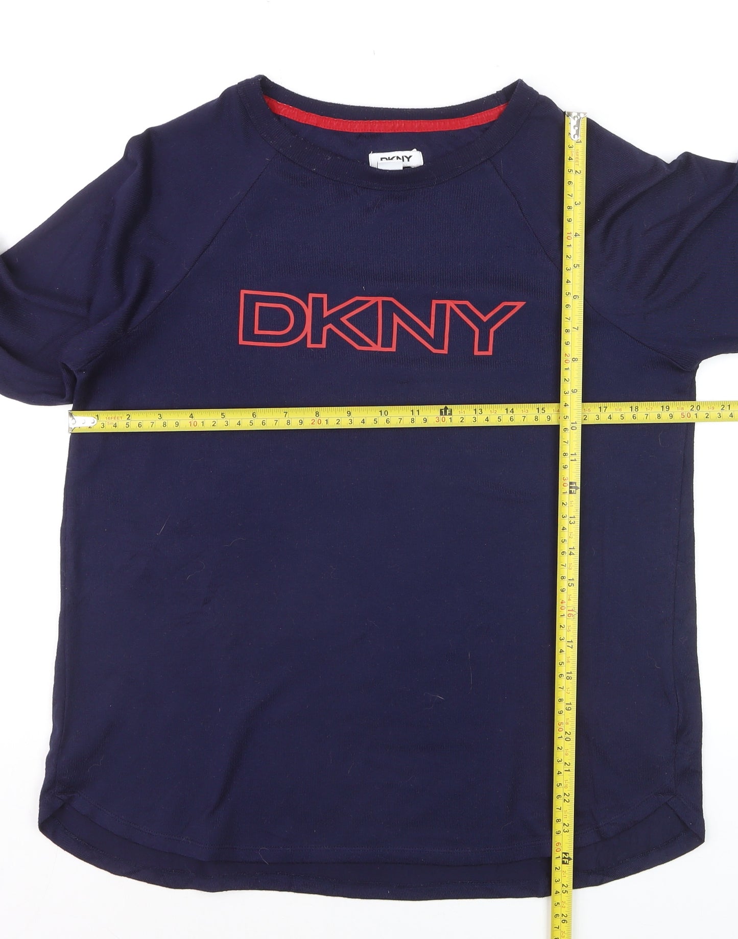 DKNY Men's Blue Long Sleeve Crew Neck Casual Top Size M