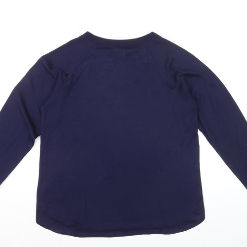 DKNY Men's Blue Long Sleeve Crew Neck Casual Top Size M
