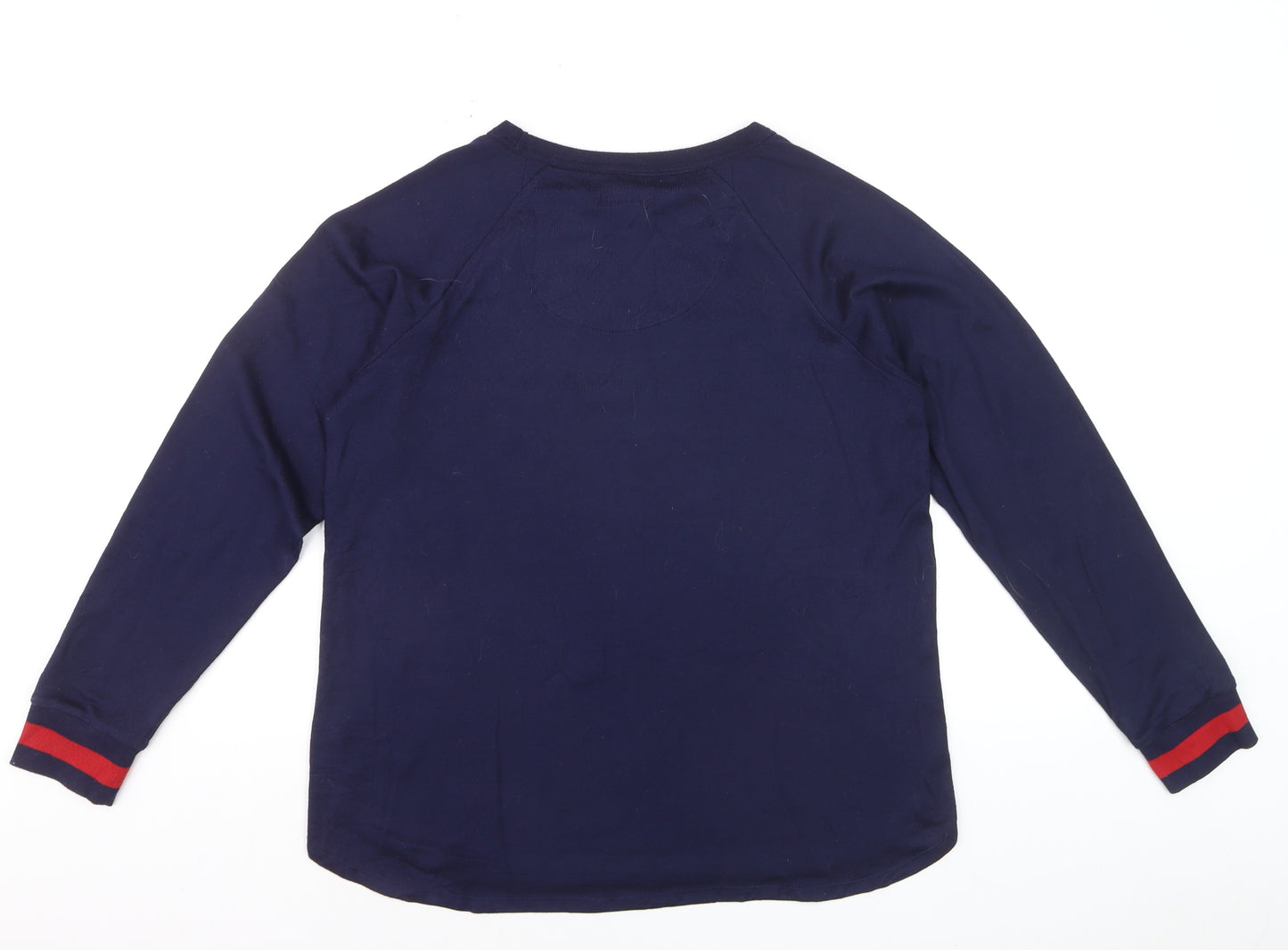 DKNY Men's Blue Long Sleeve Crew Neck Casual Top Size M