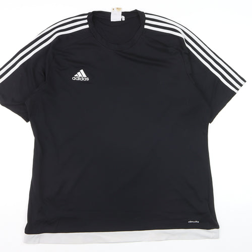 Adidas Men's Black Climalite Crew Neck Sports T-Shirt XL