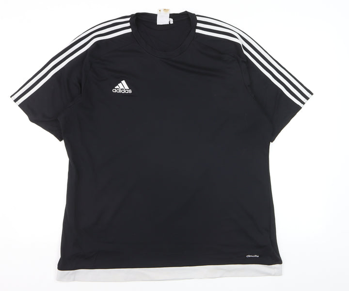 Adidas Men's Black Climalite Crew Neck Sports T-Shirt XL