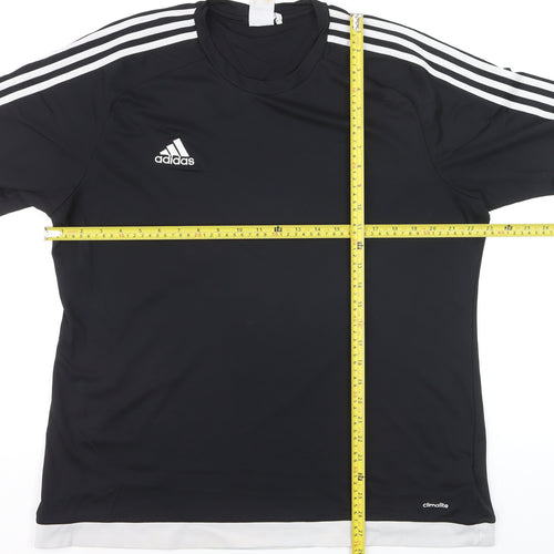 Adidas Men's Black Climalite Crew Neck Sports T-Shirt XL