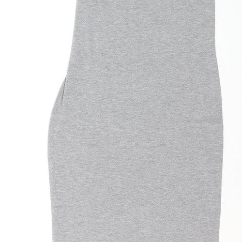 Miss Selfridge Women’s Grey Sleeveless Bodycon Midi Dress Size 10