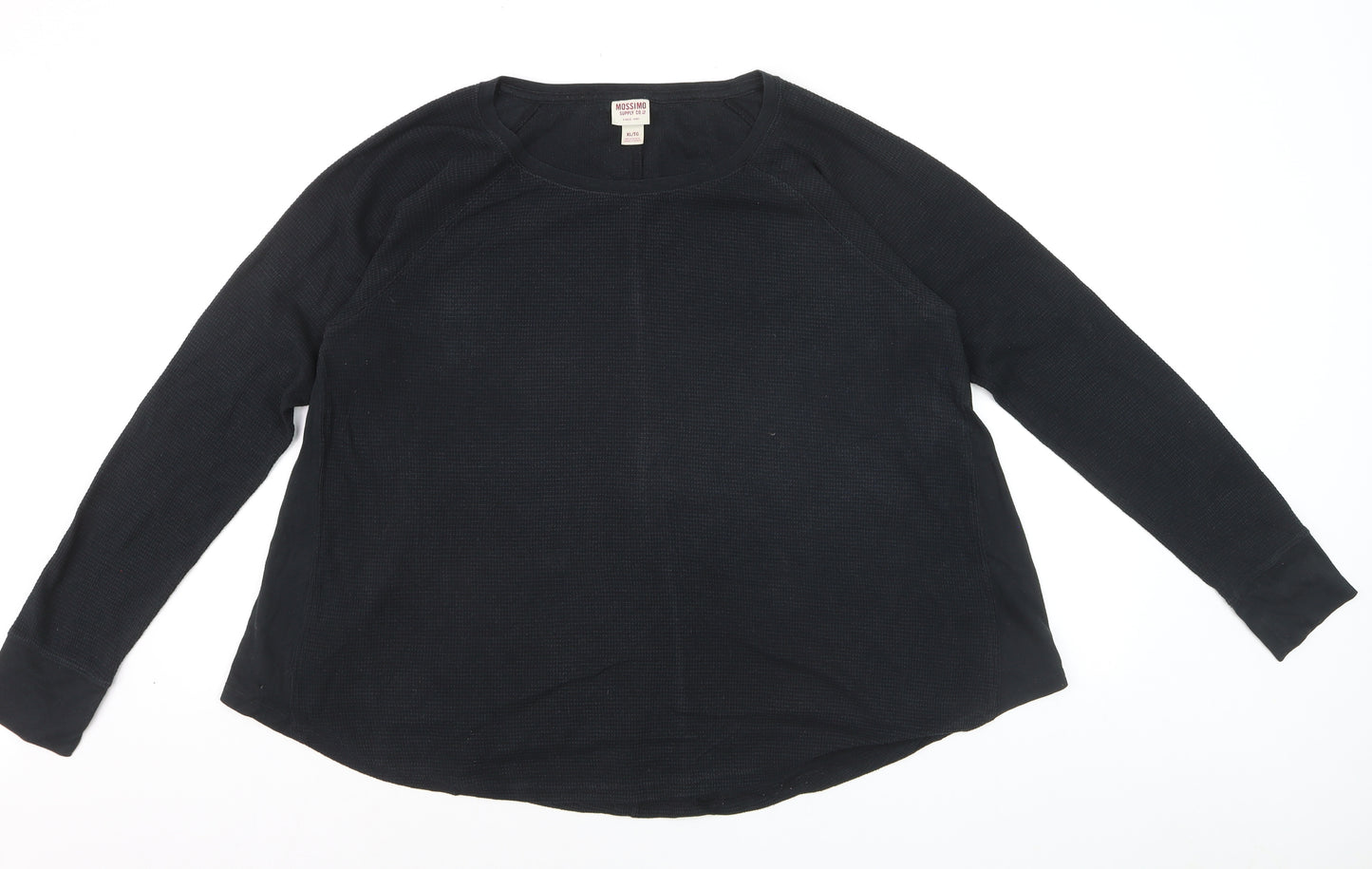 Mossimo Supply Co. Womens Black XL Long Sleeve Basic T-Shirt