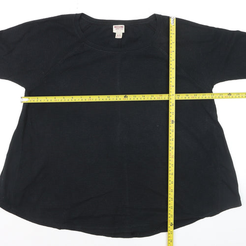 Mossimo Supply Co. Womens Black XL Long Sleeve Basic T-Shirt