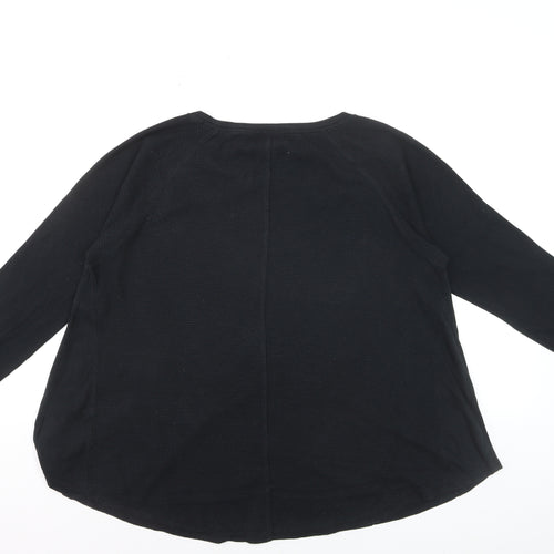 Mossimo Supply Co. Womens Black XL Long Sleeve Basic T-Shirt