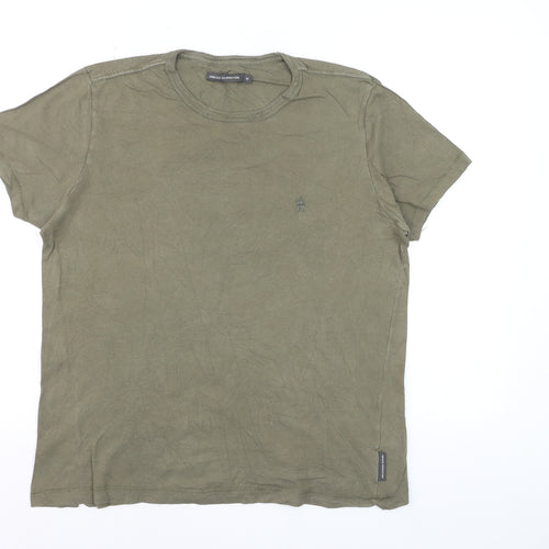 French Connection Men's Green M Crew Neck Cotton T-Shirt
