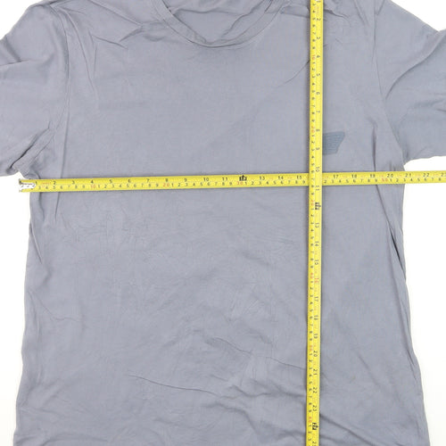 Emporio Armani Men's Blue Crew Neck Cotton T-Shirt Size L