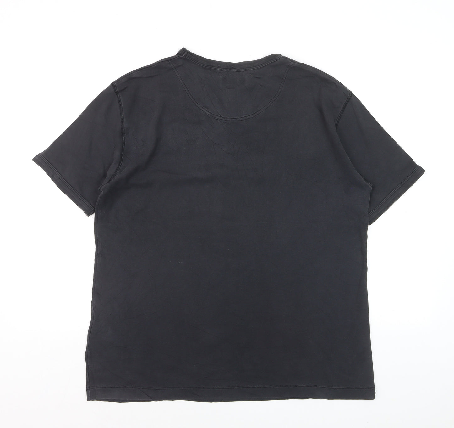 Ted Baker Men's Black V-Neck Short Sleeve T-Shirt Size L Cotton