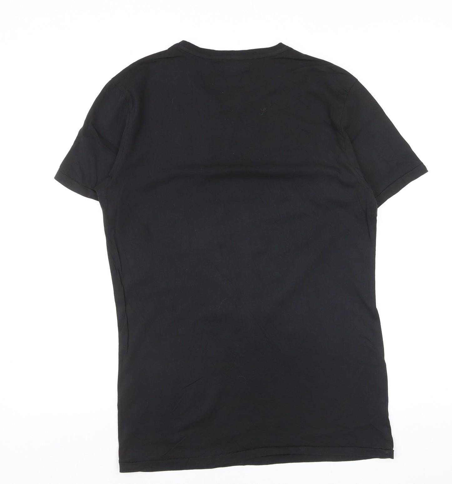 Firetrap Men's Black Gothic Rock Graphic Crew Neck Cotton T-Shirt Size M