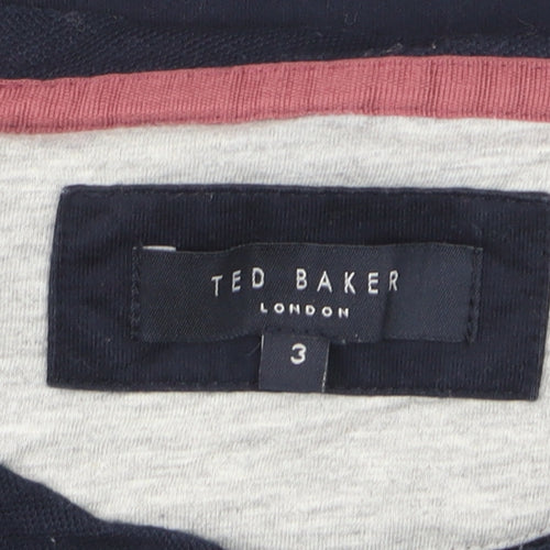 Ted Baker Men's Blue Short Sleeve Henley T-Shirt Size M