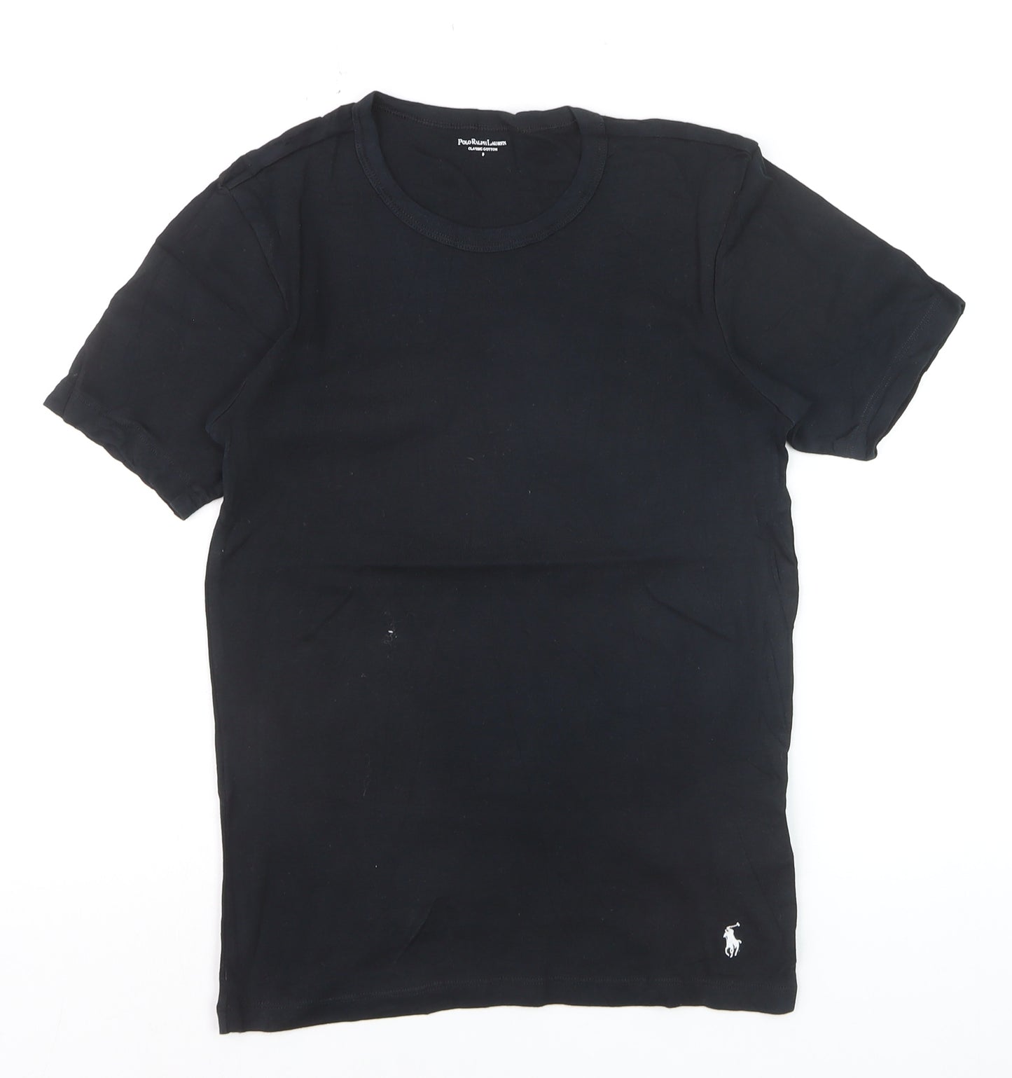Polo Ralph Lauren Men's Black Cotton Crew Neck T-Shirt Size S