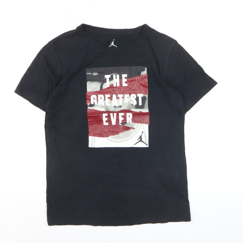 Nike Boys Black Graphic 'The Greatest Ever' T-Shirt Age 10-12 Years