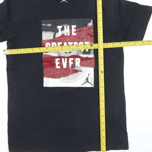Nike Boys Black Graphic 'The Greatest Ever' T-Shirt Age 10-12 Years