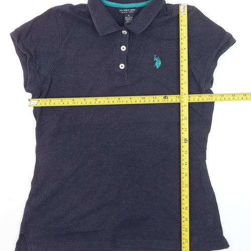 U.S. Polo Assn. Men's Navy Blue Small Cotton Short Sleeve Polo Shirt