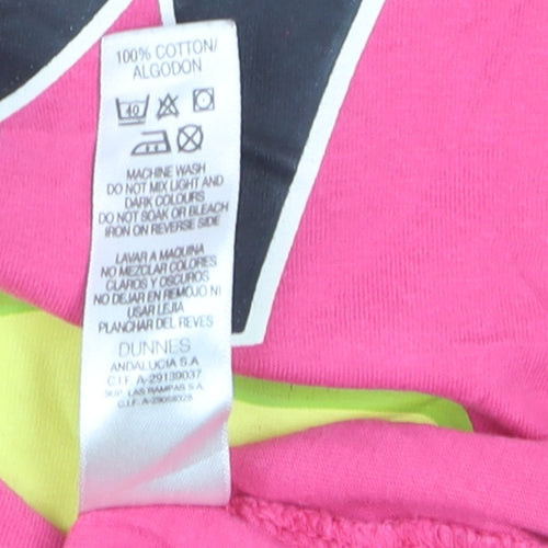 Dunnes Women Pink Racerback SpongeBob Tank Top Size 8-10