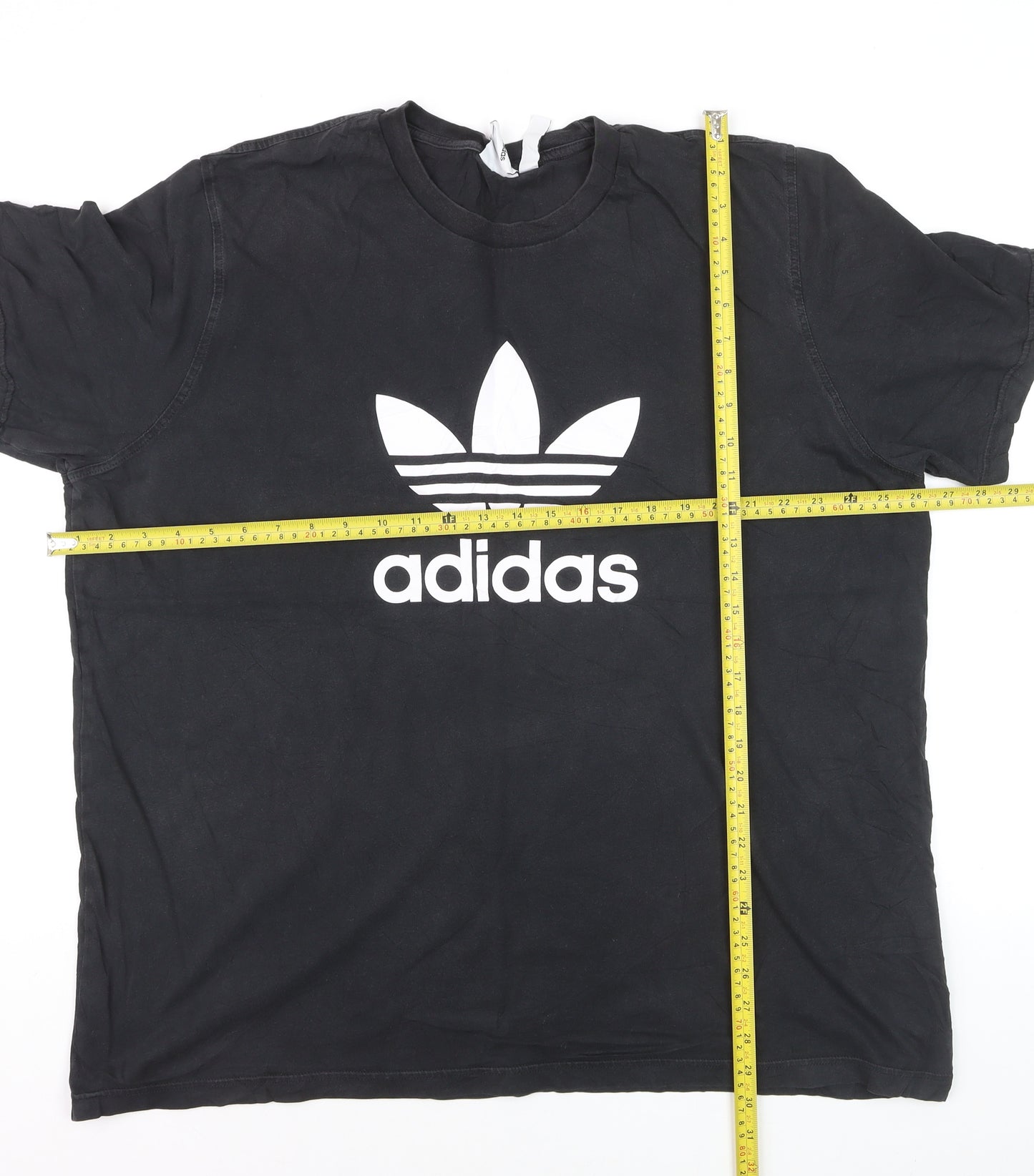 Adidas Men's Black 2XL Trefoil Logo Graphic T-Shirt Regular Fit