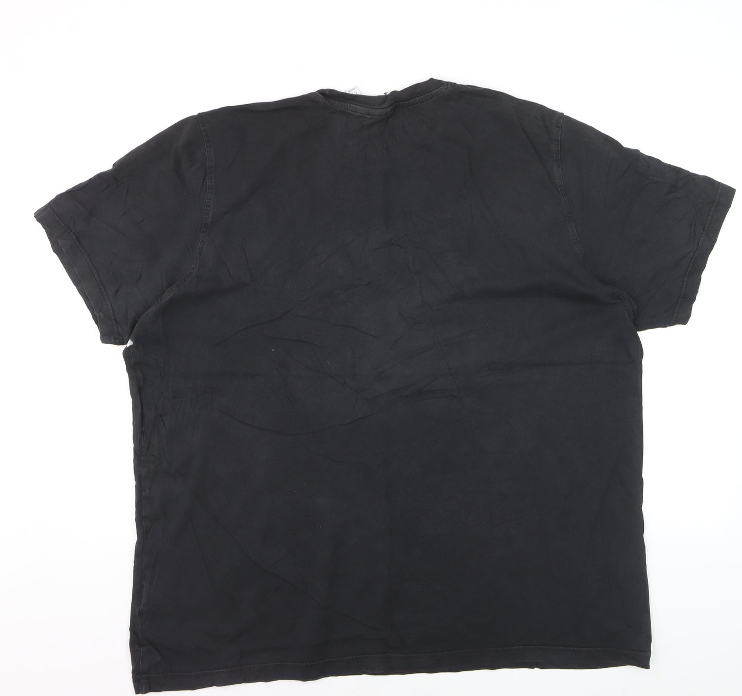 Adidas Men's Black 2XL Trefoil Logo Graphic T-Shirt Regular Fit
