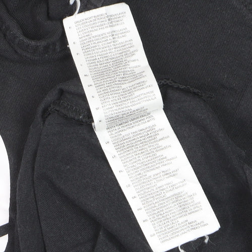 Adidas Men's Black 2XL Trefoil Logo Graphic T-Shirt Regular Fit