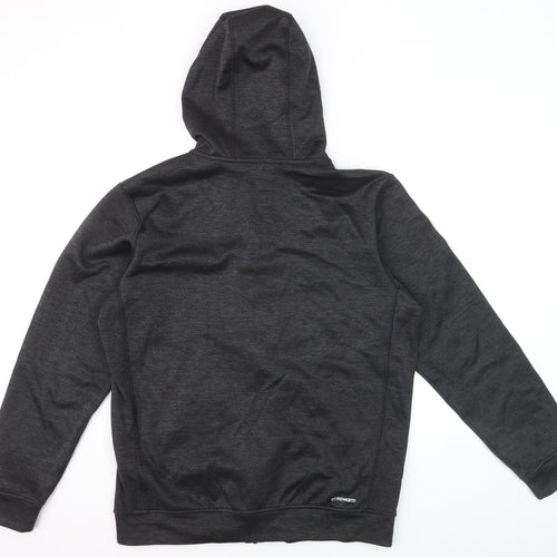 Adidas Men Black Climawarm Full Zip Hooded Activewear Jacket M