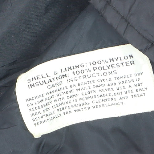 Ossi Men’s Black Ski Puffer Jacket M Nylon Insulated Retro 80s Style