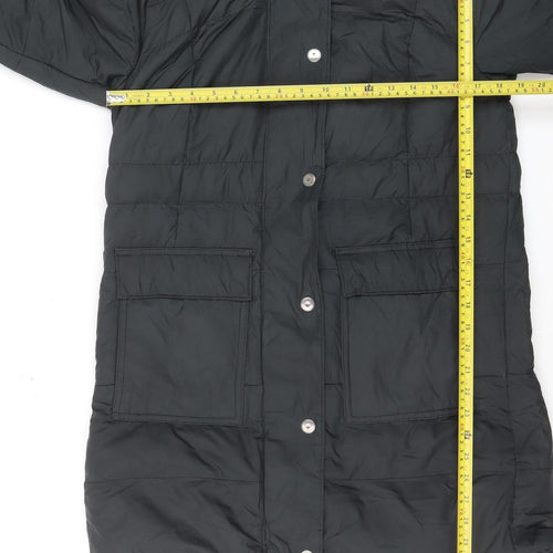 Columbia Men's Black Hooded Down Parka Coat Size S Outdoor Winter