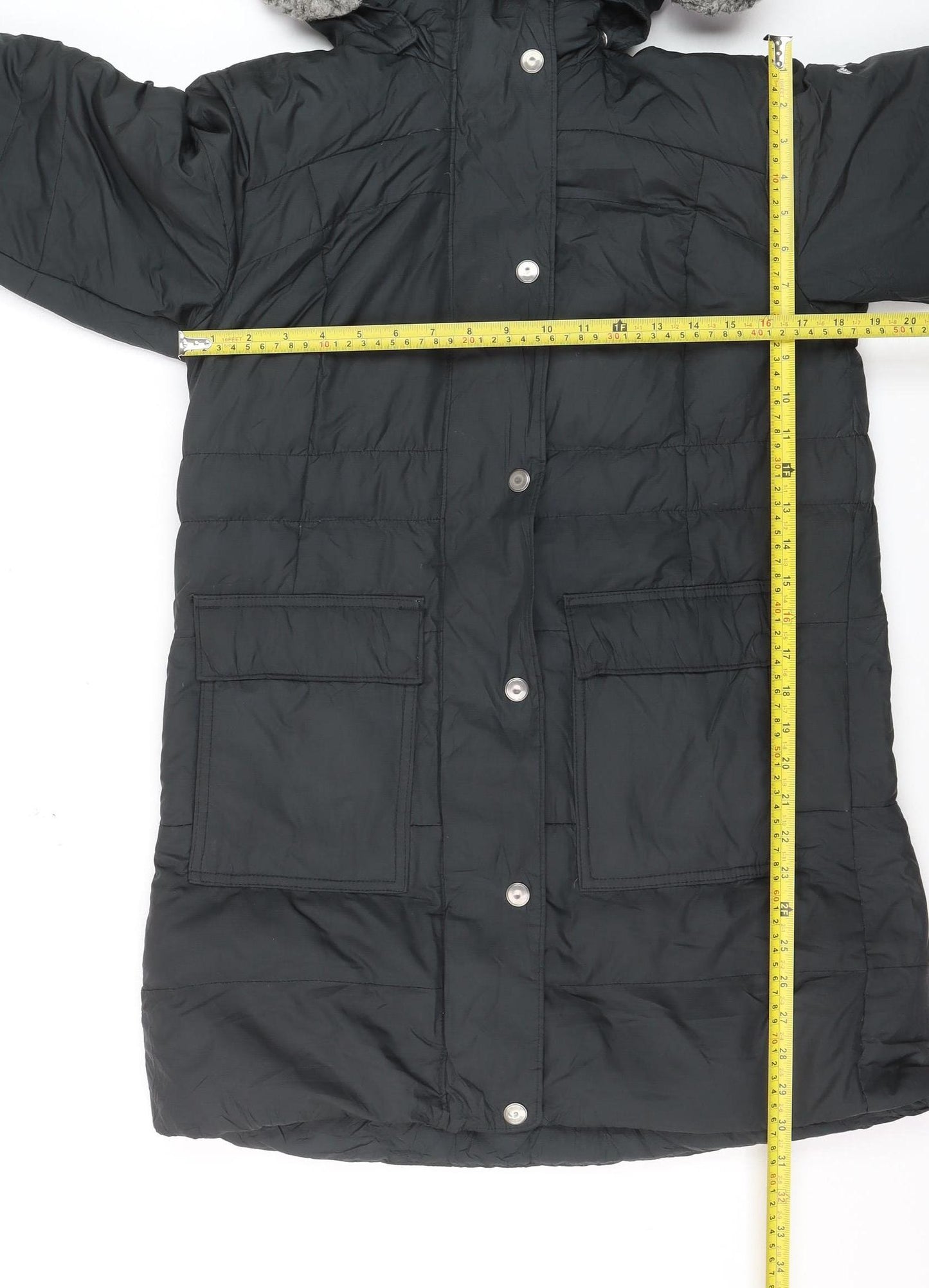 Columbia Men's Black Hooded Down Parka Coat Size S Outdoor Winter