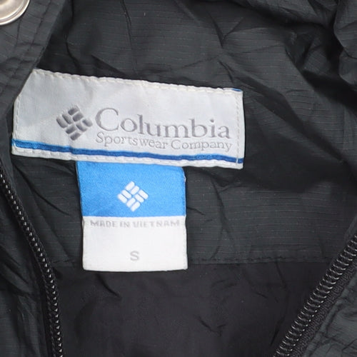 Columbia Men's Black Hooded Down Parka Coat Size S Outdoor Winter
