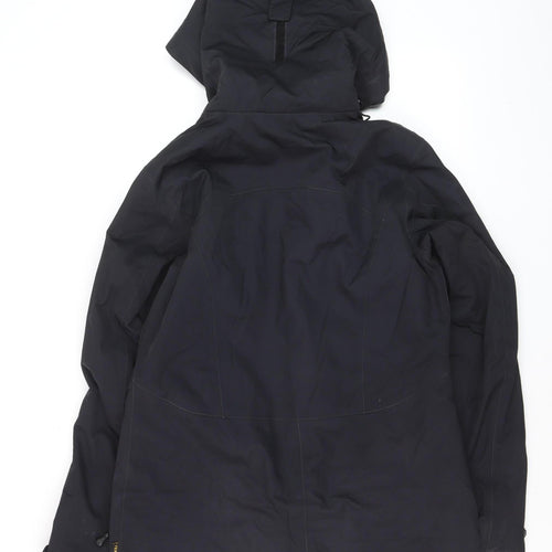 Jack Wolfskin Men's Black Waterproof Parka Jacket S Regular