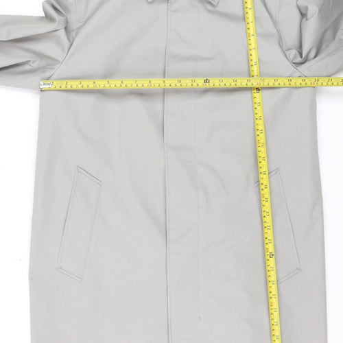 Marks and Spencer Women's Grey Trench Coat M Regular Mid-Length