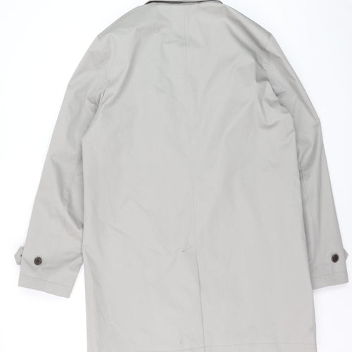 Marks and Spencer Women's Grey Trench Coat M Regular Mid-Length