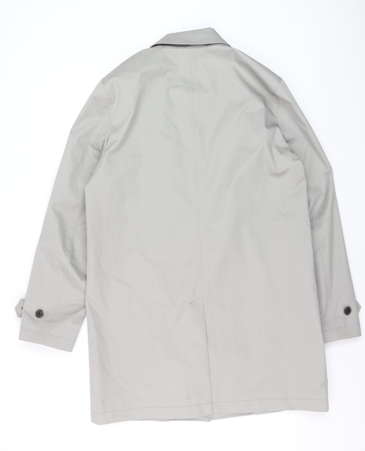 Marks and Spencer Women's Grey Trench Coat M Regular Mid-Length