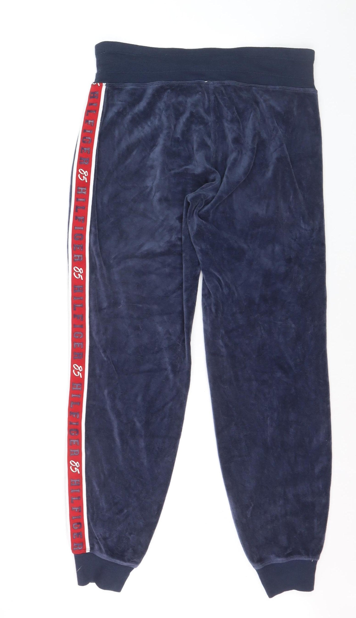 Tommy Hilfiger Womens Blue Velour Jogger Sweatpants Size M