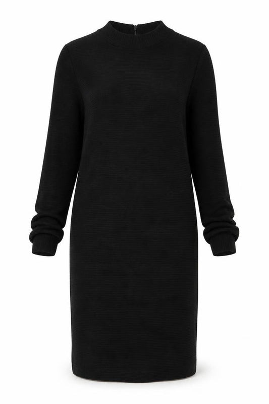 Front view of French Connection Women's Black, size 12, Bodycon Knit Dress
