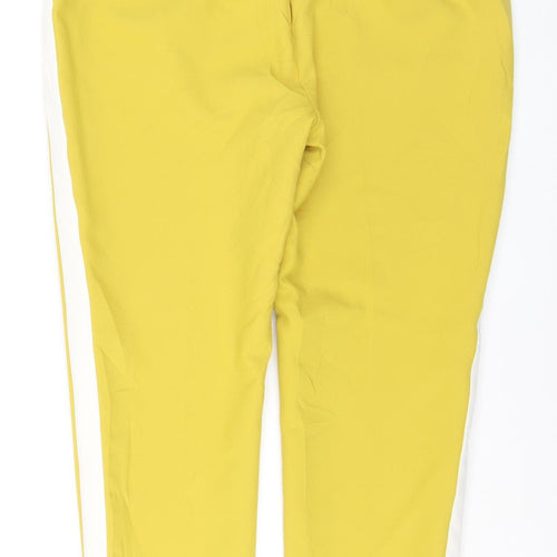 Marks and Spencer Women Yellow Tapered Trousers Size 18