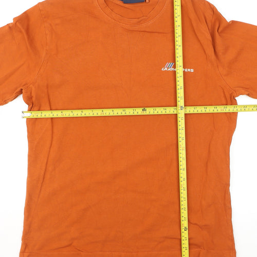 Craghoppers Men's Orange Long Sleeve Cotton Top L