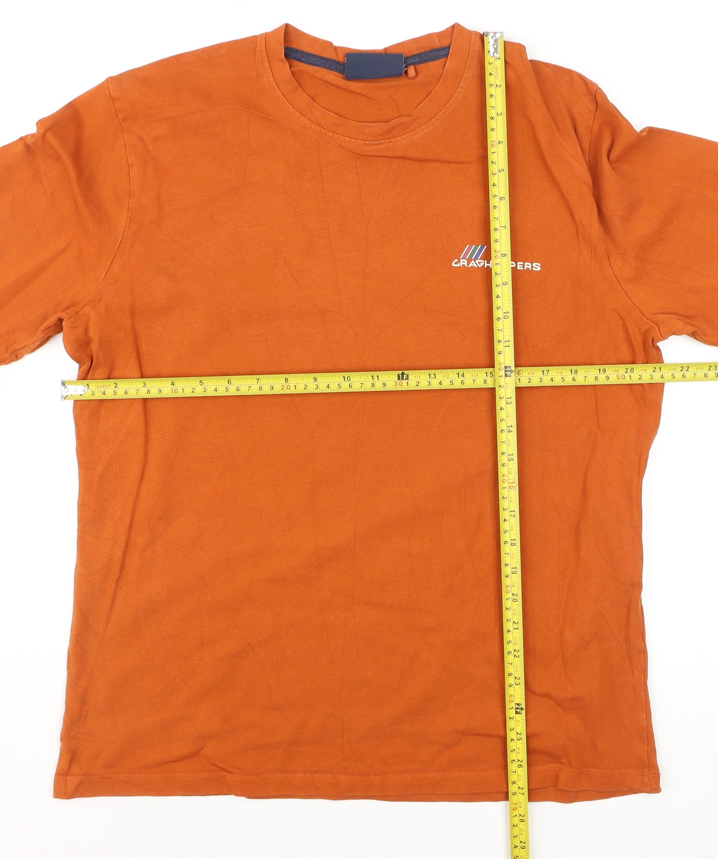Craghoppers Men's Orange Long Sleeve Cotton Top L