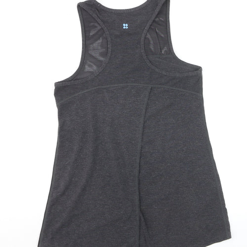 Sweaty Betty Womens Grey S Racerback Athletic Tank Top