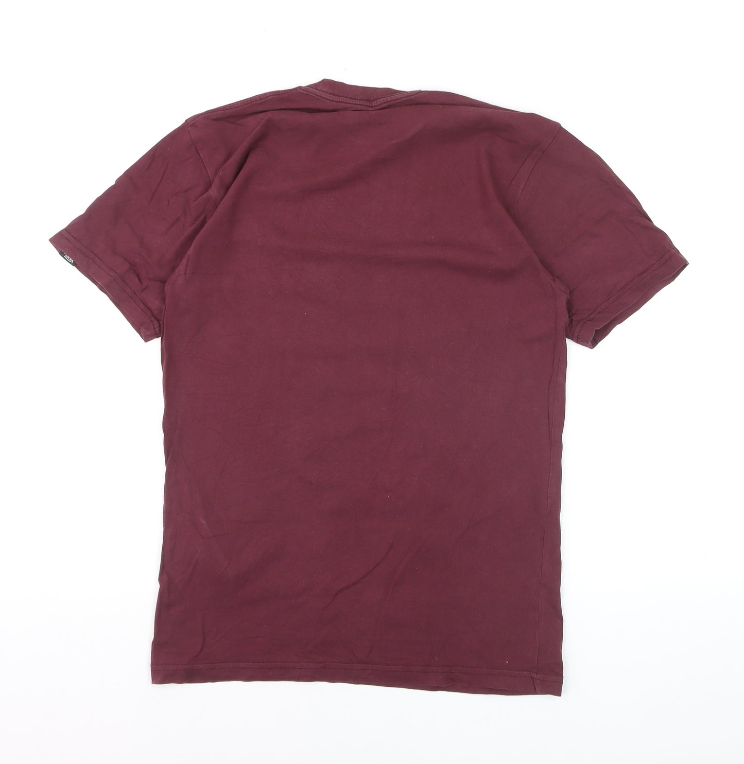 Vans Men's Red Classic Fit Cotton Crew Neck T-Shirt Size S
