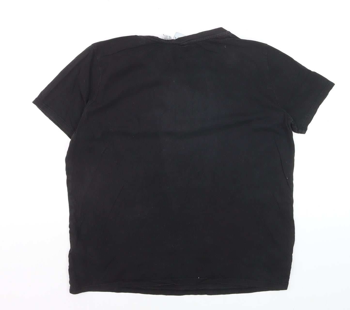 Primark Womens Black Friends Pivot Graphic Cotton T-Shirt Medium