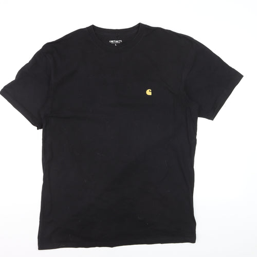 Carhartt WIP Men's Black Large Short Sleeve Cotton Crew Neck T-Shirt