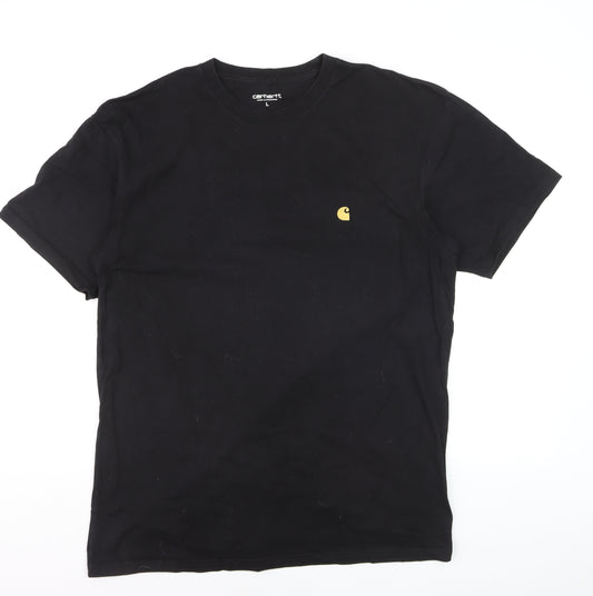 Carhartt WIP Men's Black Large Short Sleeve Cotton Crew Neck T-Shirt
