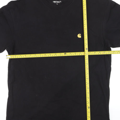Carhartt WIP Men's Black Large Short Sleeve Cotton Crew Neck T-Shirt