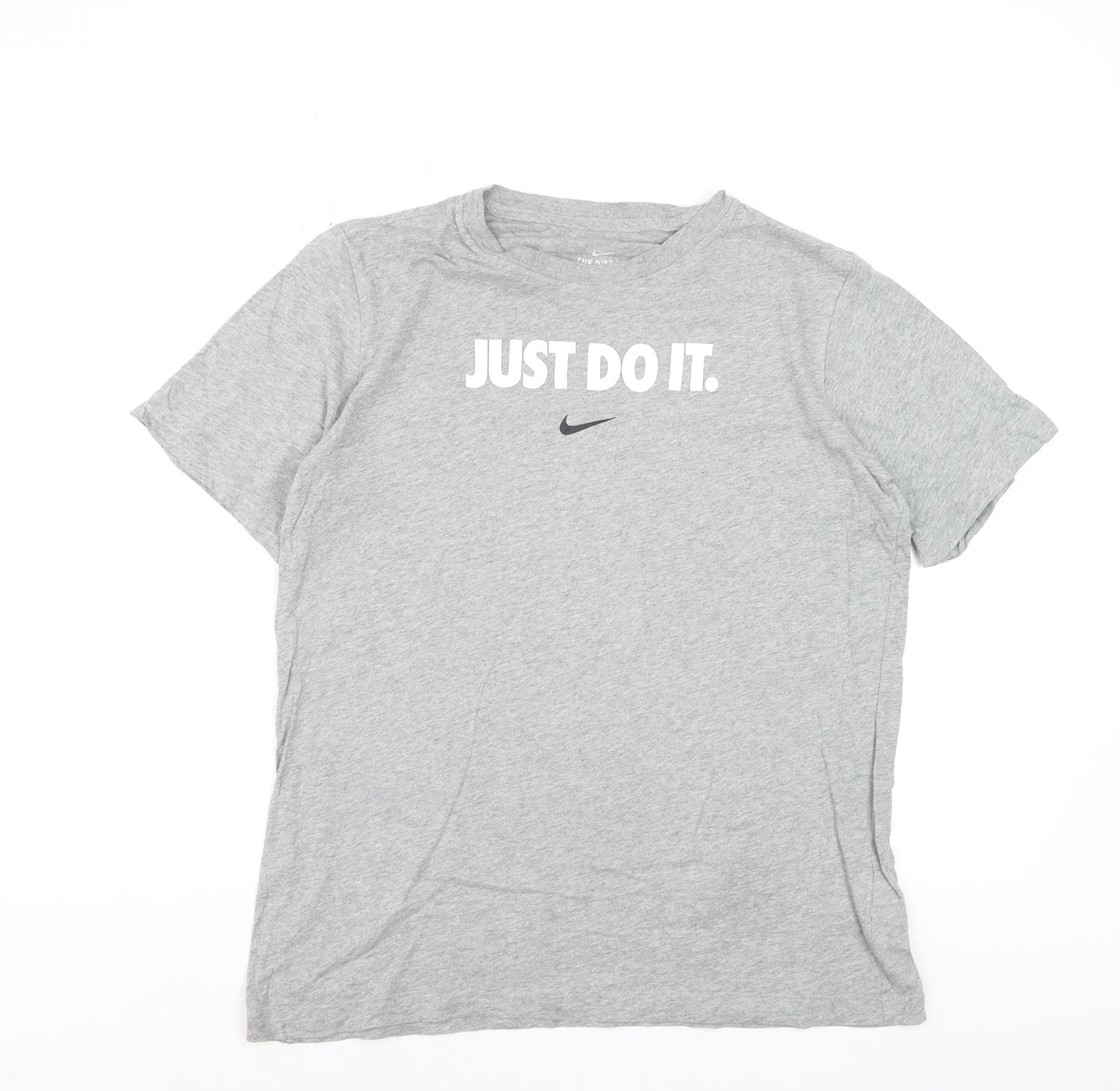 Nike Boys Grey XL Just Do It T-Shirt Short Sleeve Sports Tee