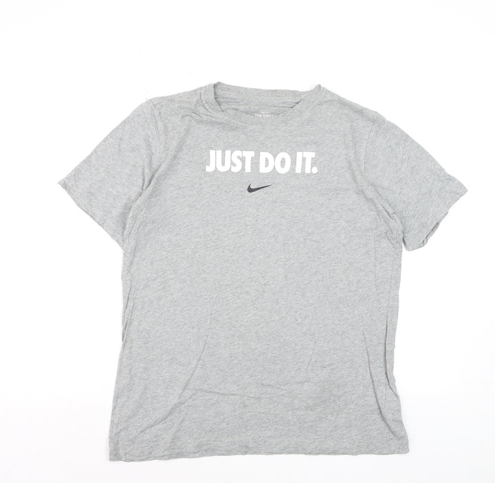 Nike Boys Grey XL Just Do It T-Shirt Short Sleeve Sports Tee