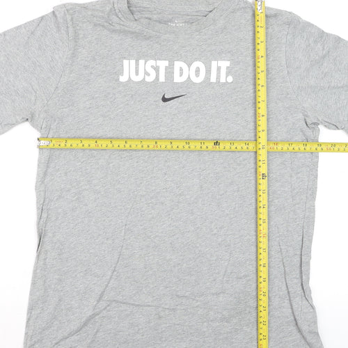 Nike Boys Grey XL Just Do It T-Shirt Short Sleeve Sports Tee