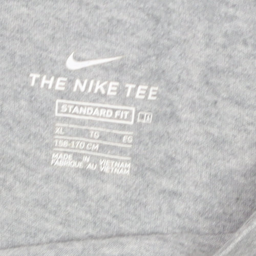 Nike Boys Grey XL Just Do It T-Shirt Short Sleeve Sports Tee