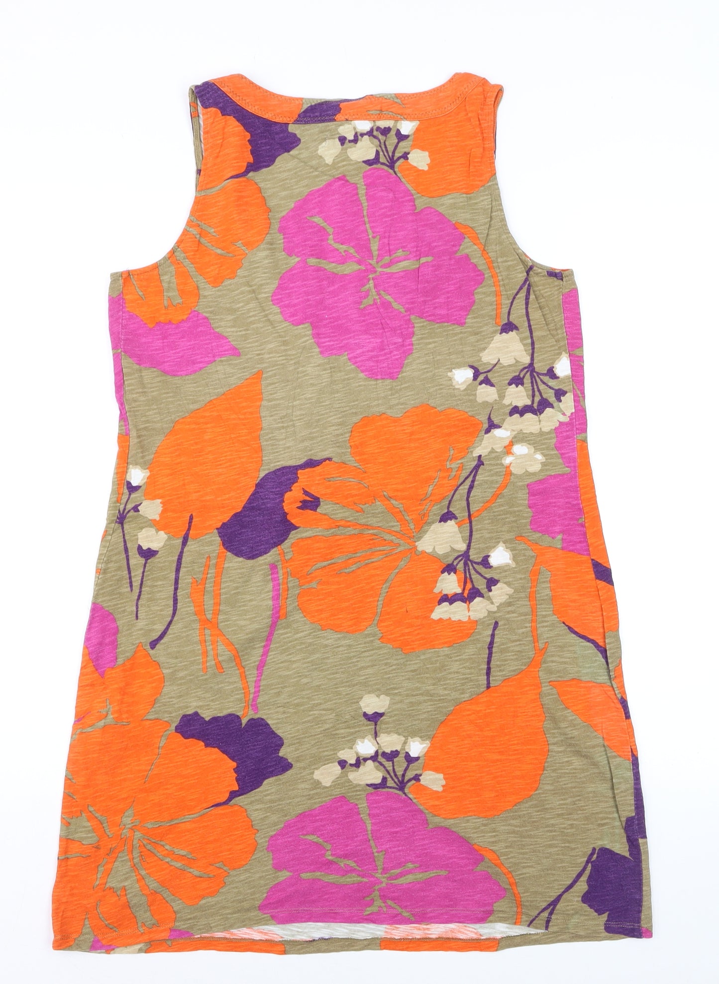 Boden Women’s Multicoloured Floral Cotton Tank Dress UK 12